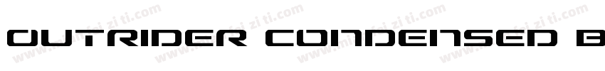 Outrider Condensed B字体转换